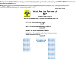 16.what-are-the-factors.com