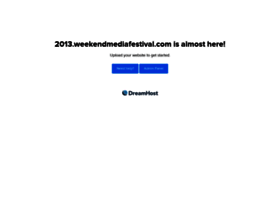2013.weekendmediafestival.com