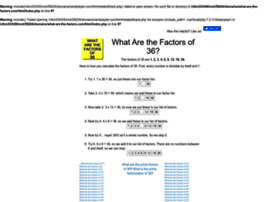 36.what-are-the-factors.com