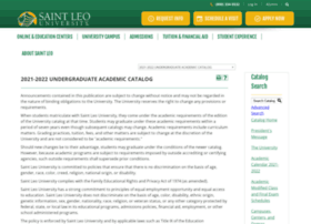 Academiccatalog.saintleo.edu