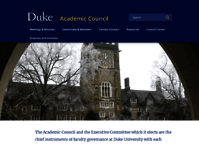 Academiccouncil.duke.edu