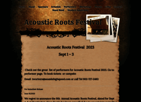 Acousticrootsfestival.com