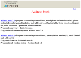 Addressbook20.tripod.com