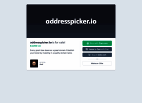 Addresspicker.io