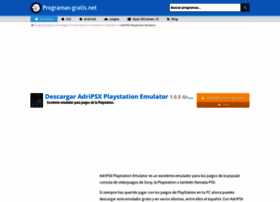 adripsx-playstation-emulator.programas-gratis.net