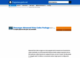 advanced-vista-codec-package.programas-gratis.net