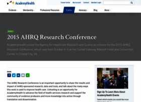 Ahrqresearchconf.academyhealth.org