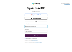 Aliceapp.slack.com