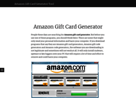 Amazongiftcardgeneratortool.wordpress.com