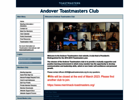 Andovertoastmastersclub.toastmastersclubs.org