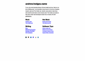 andrew.hedges.name