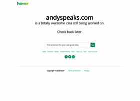 andyspeaks.com