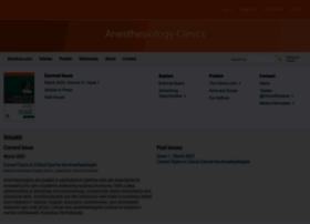 anesthesiology.theclinics.com