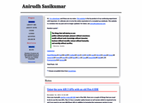 anirudhsasikumar.net