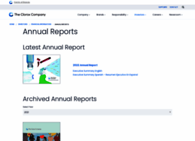 Annualreport.thecloroxcompany.com