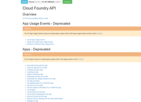 Apidocs.cloudfoundry.org