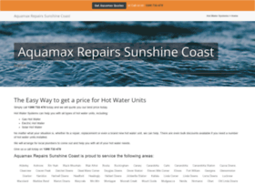Aquamaxrepairssunshinecoast.hot-water-systems.com.au