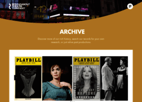 Archive.roundabouttheatre.org