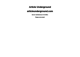 articleunderground.com