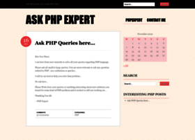 Askphpexpert.wordpress.com