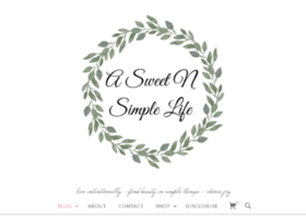 Asweetnsimplelife.com