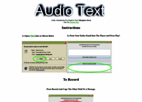 Audiotext.sourceforge.net