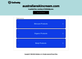 australianskincream.com