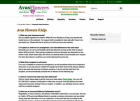 Avas-flowers-faq.avasflowers.net