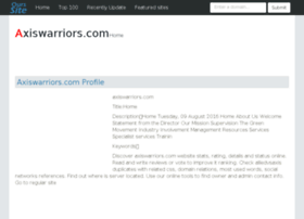 Axiswarriors.com.ourssite.com