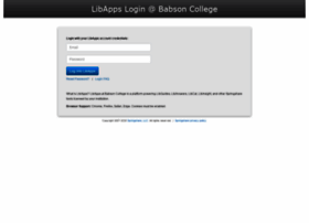 Babson.libapps.com