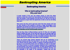 Bankruptingamerica.com