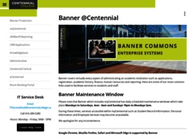 Banner.centennialcollege.ca