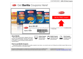 Barilla.couponrocker.com
