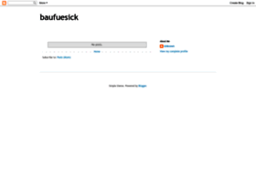 Baufuesick.blogspot.com