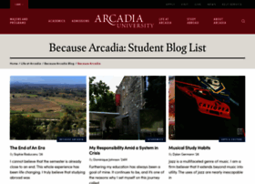Because.arcadia.edu