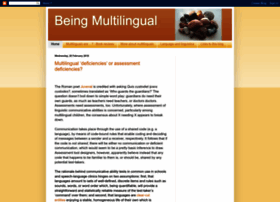 Beingmultilingual.blogspot.com