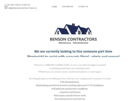 Bensoncontractors.co.uk