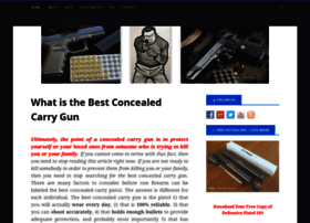 Bestconcealedcarrygun101.com