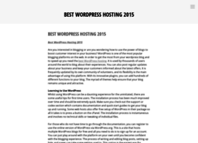 Bestwordpresshosting2015.wordpress.com