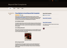 Beyonddietcomplaints.wordpress.com