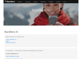 Blackberryid.blackberry.com