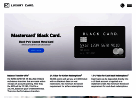 Blackcard.luxurycard.com