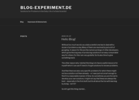 blog-experiment.de