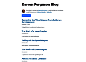 Blog.darren-ferguson.com