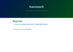 blog.hannosch.eu