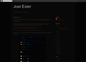 blog.joelesler.net