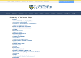 Blogs.rochester.edu