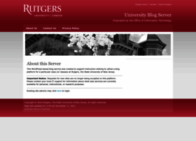 Blogs.rutgers.edu