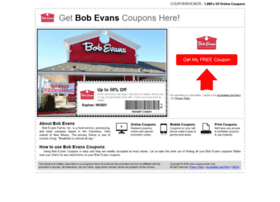 Bobevans.couponrocker.com