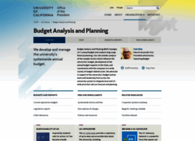 Budget.universityofcalifornia.edu